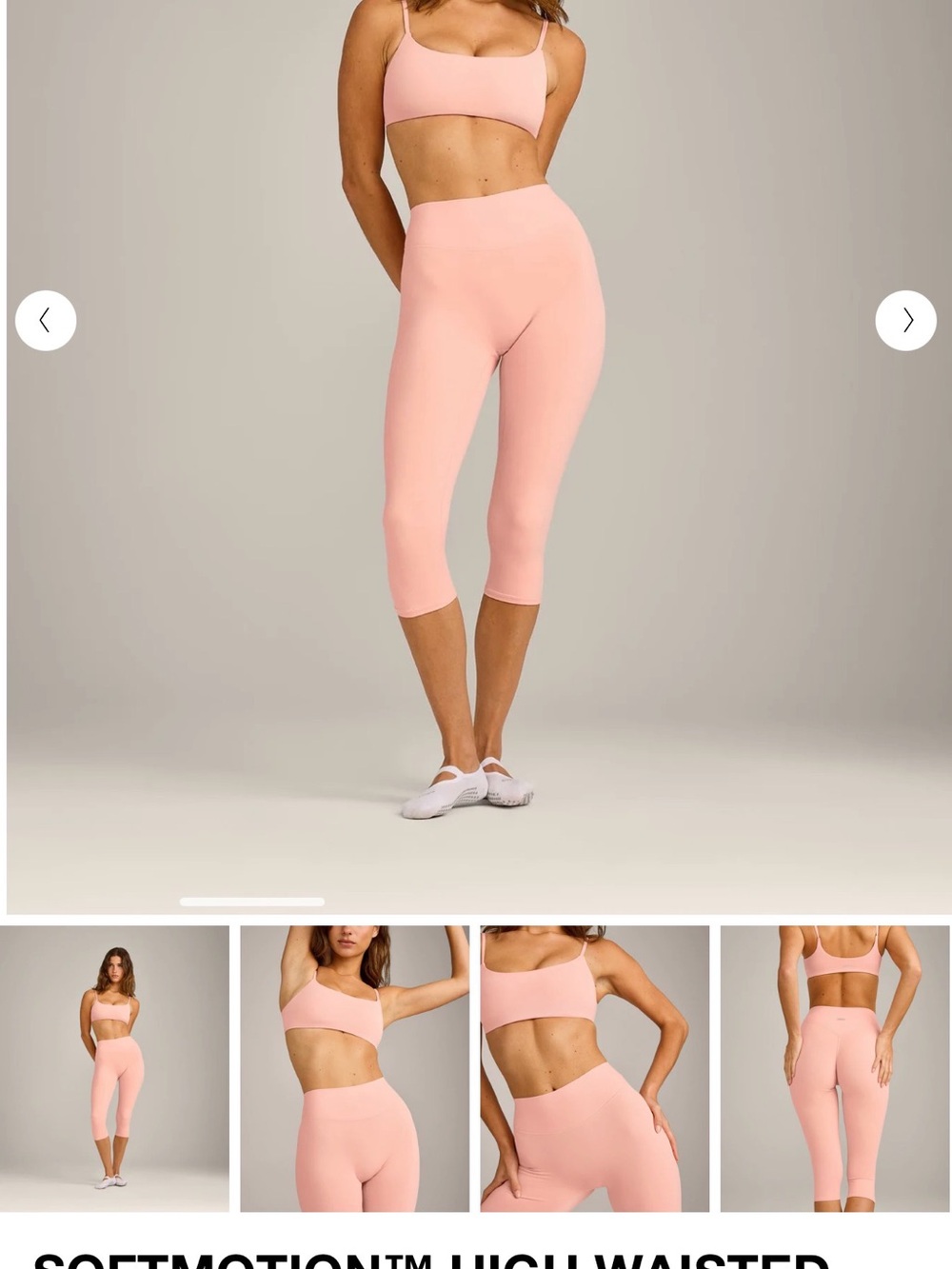 Oner Active NWT Peach Capri size small reg length